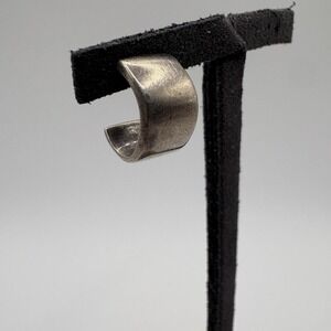 Lauren Ralph Lauren Sterling Silver 925 Half Hoop Post Earring Single